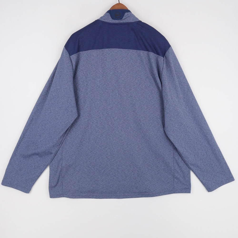 Vineyard Vines On-The-Go Shep Shirt Pullover Mens XXL Blue Heather 1/4 Zip OTG - Picture 2 of 8